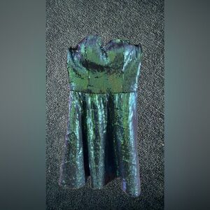 Charlotte Russe Green Sequin Dress